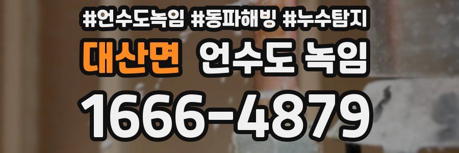 대산면 언수도 녹임