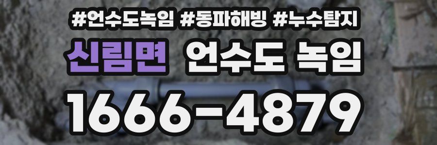 신림면 언수도 녹임