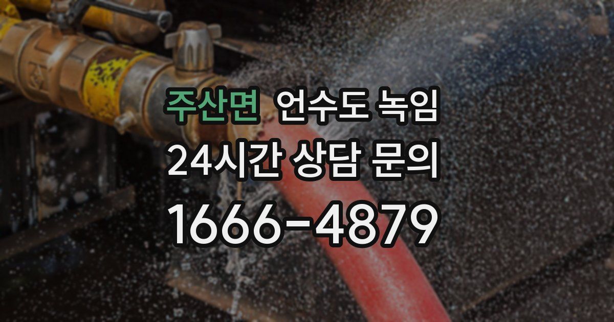 주산면 언수도 녹임