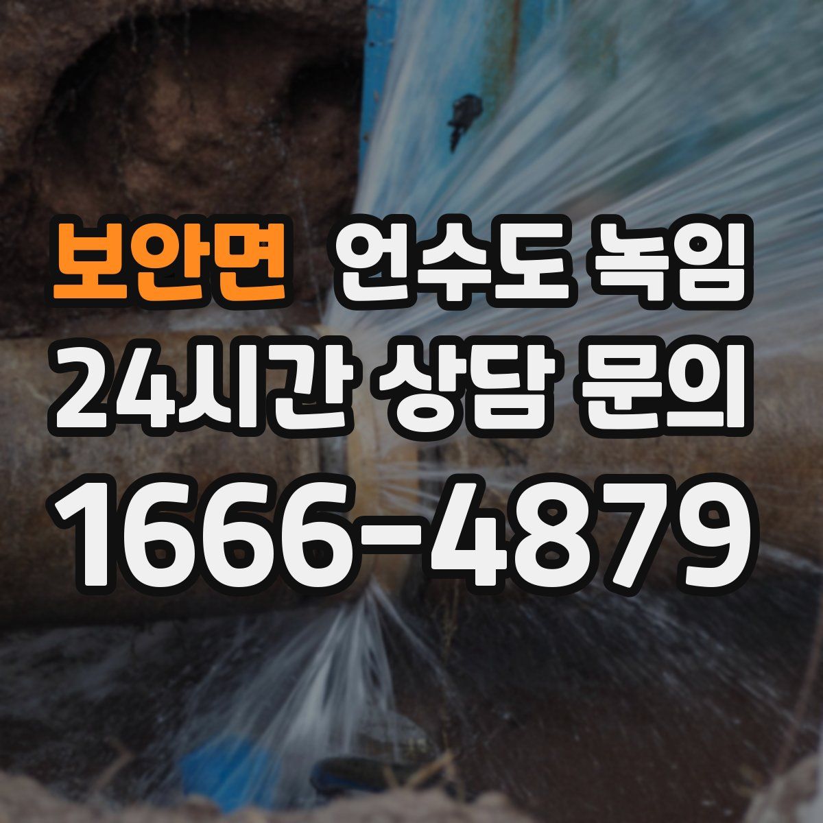 보안면 언수도 녹임