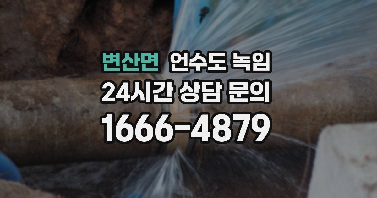 변산면 언수도 녹임
