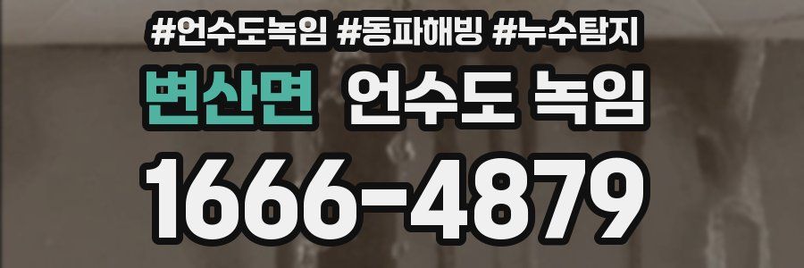 변산면 언수도 녹임