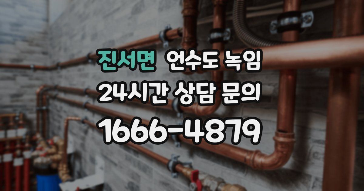 진서면 언수도 녹임