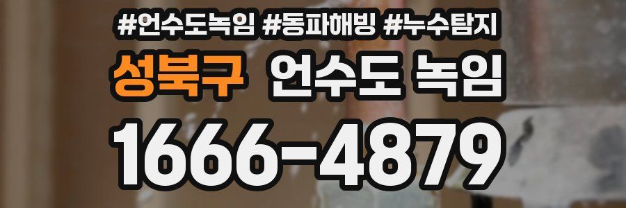 성북구 언수도 녹임