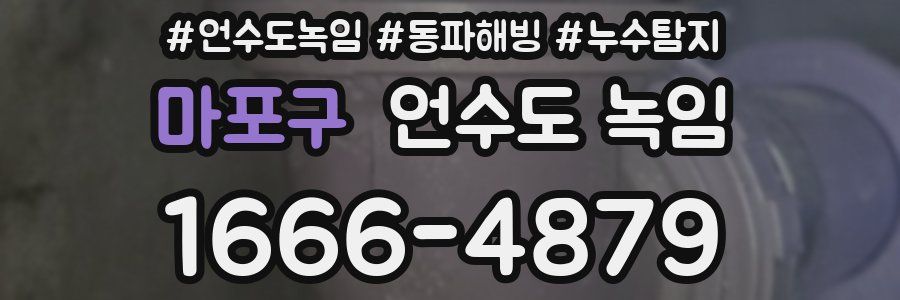 마포구 언수도 녹임