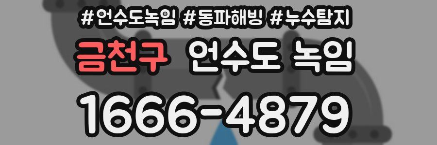 금천구 언수도 녹임