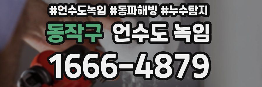 동작구 언수도 녹임