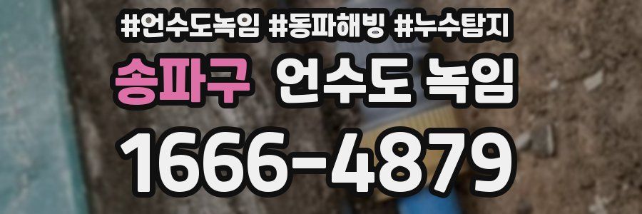 송파구 언수도 녹임