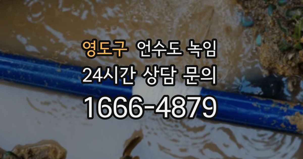 영도구 언수도 녹임