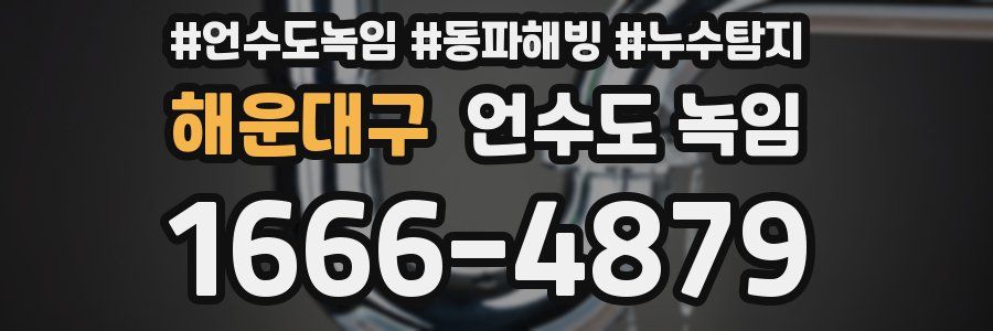 해운대구 언수도 녹임