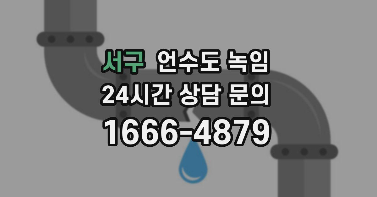 서구 언수도 녹임