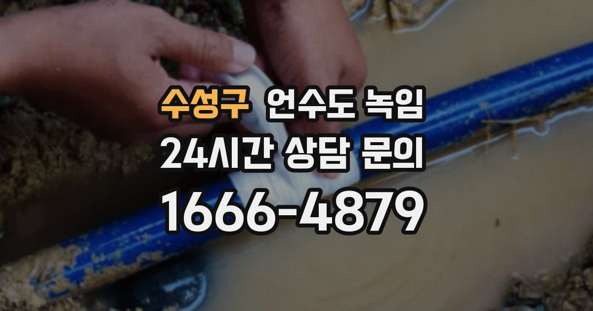 수성구 언수도 녹임
