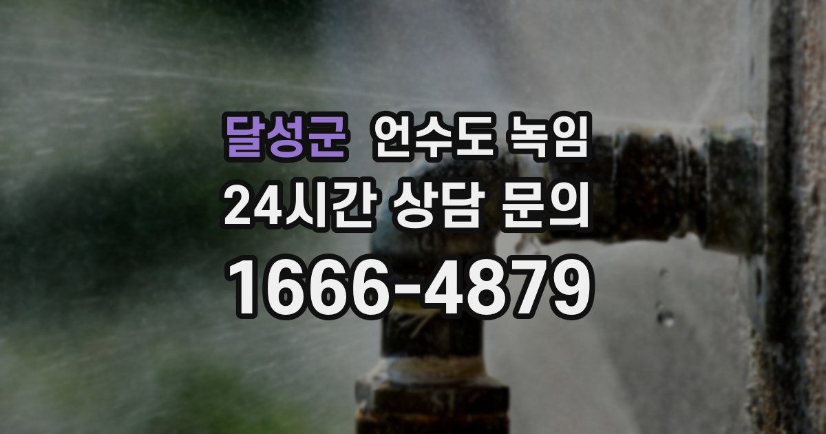 달성군 언수도 녹임