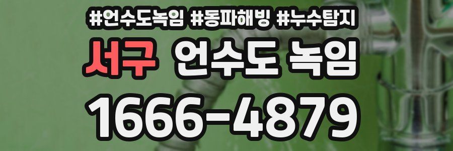 서구 언수도 녹임