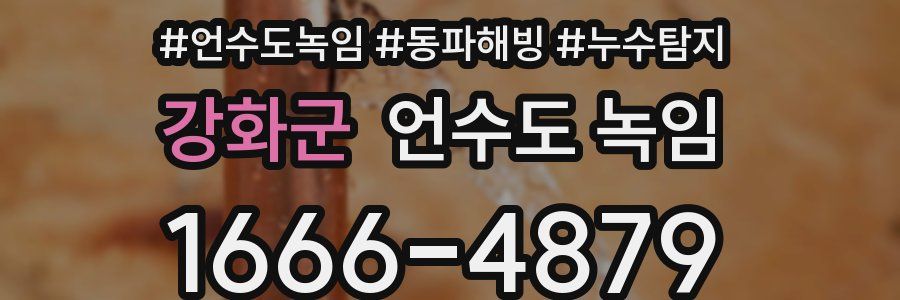 강화군 언수도 녹임