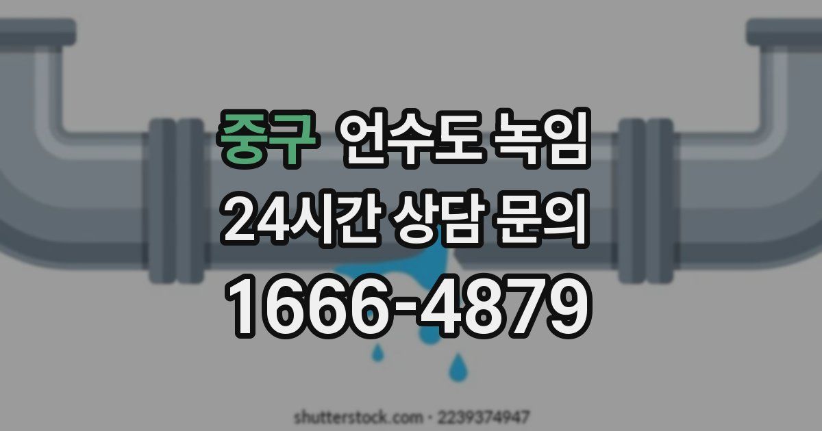 중구 언수도 녹임