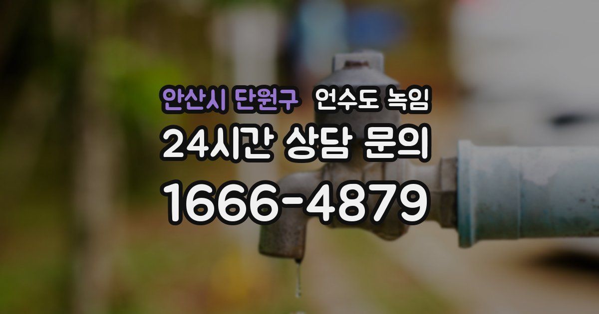 안산시 단원구 언수도 녹임