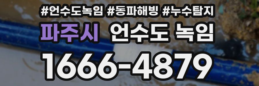 파주시 언수도 녹임