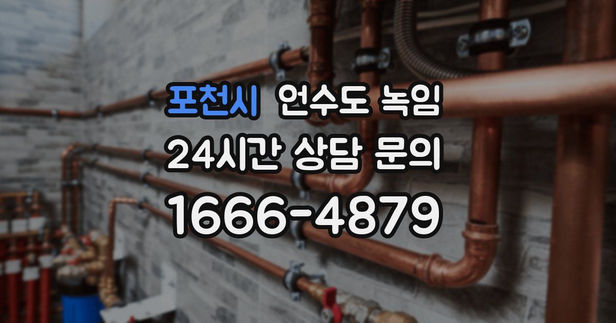 포천시 언수도 녹임