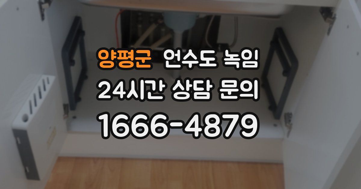 양평군 언수도 녹임