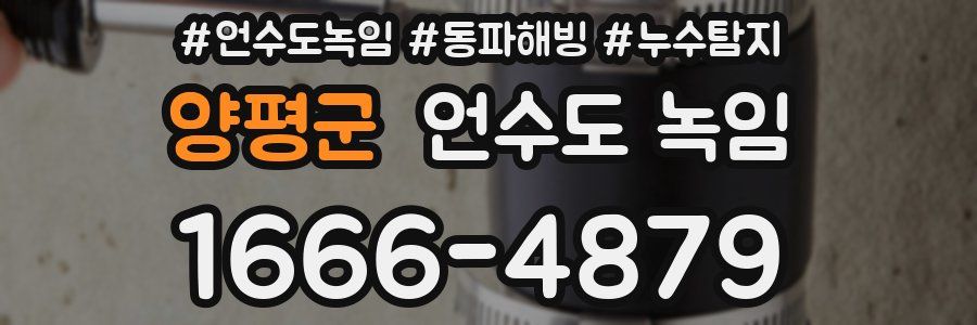 양평군 언수도 녹임