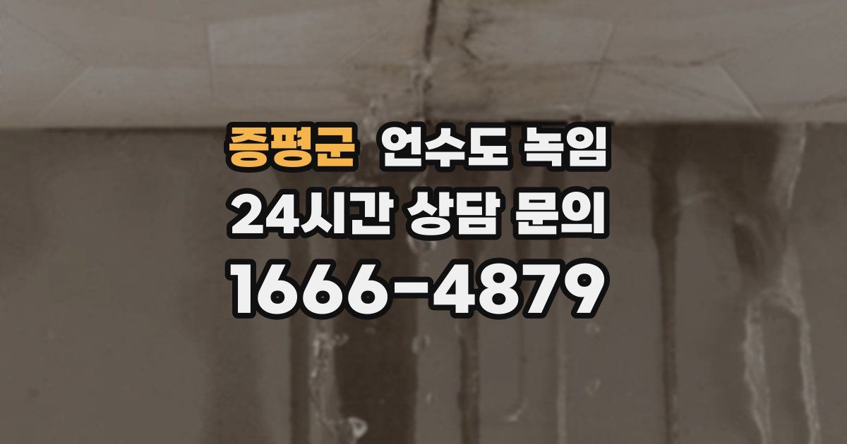 증평군 언수도 녹임