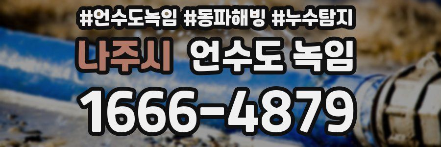 나주시 언수도 녹임