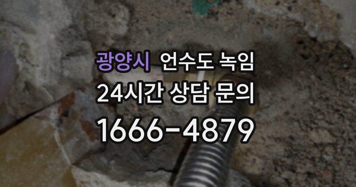 광양시 언수도 녹임