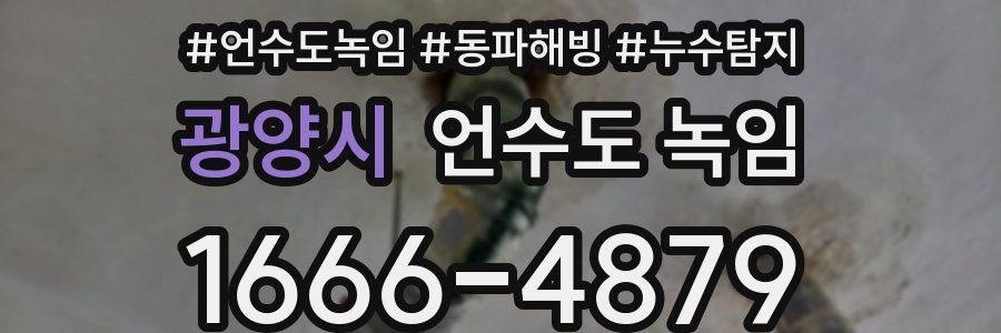 광양시 언수도 녹임