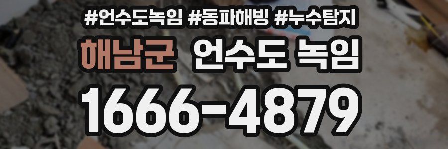 해남군 언수도 녹임