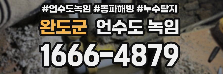 완도군 언수도 녹임