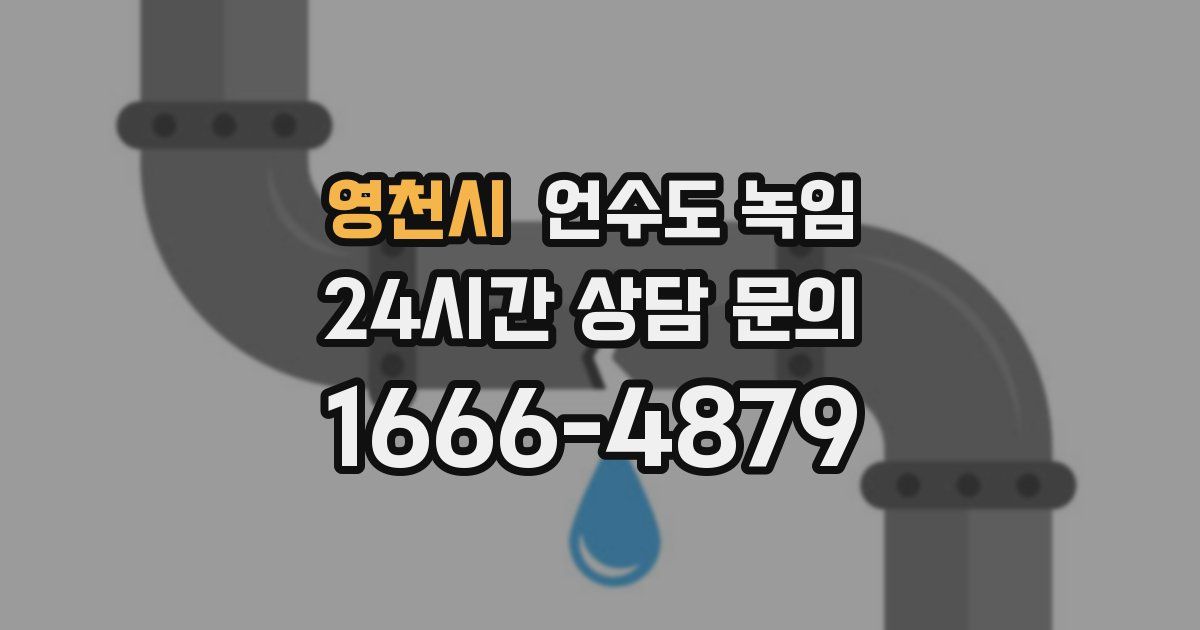 영천시 언수도 녹임