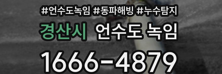 경산시 언수도 녹임