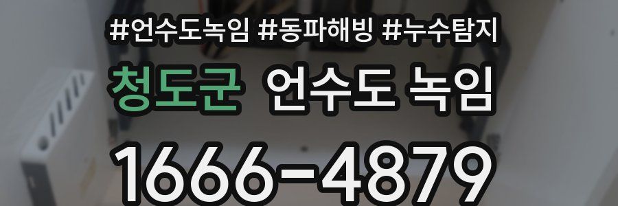 청도군 언수도 녹임