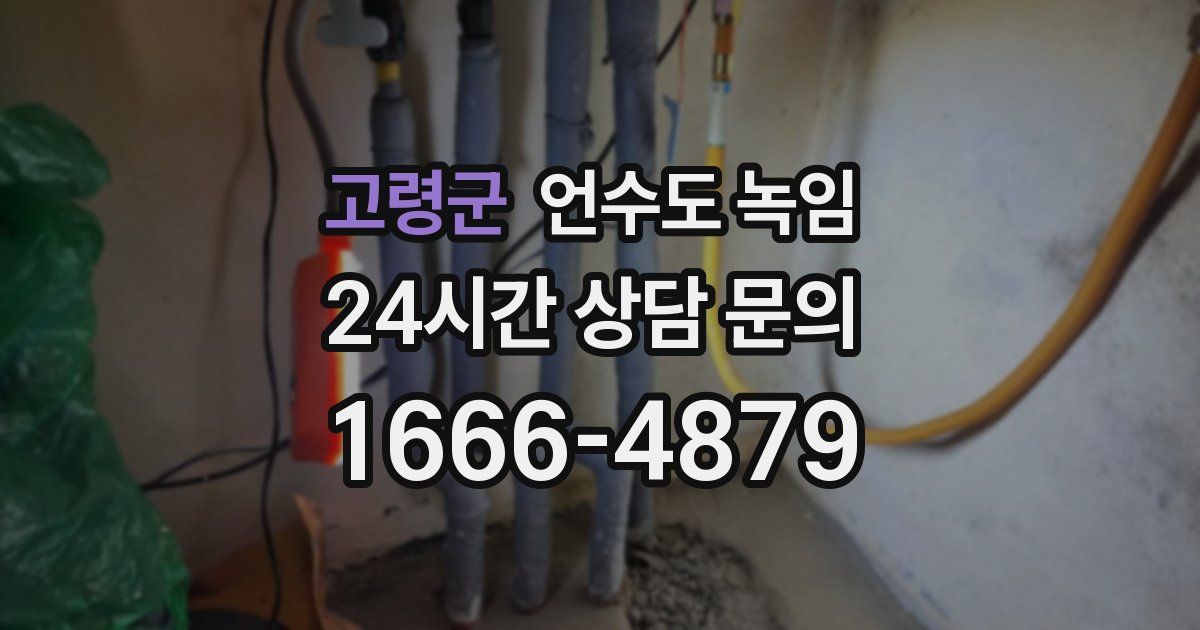 고령군 언수도 녹임