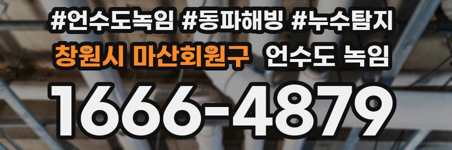 창원시 마산회원구 언수도 녹임