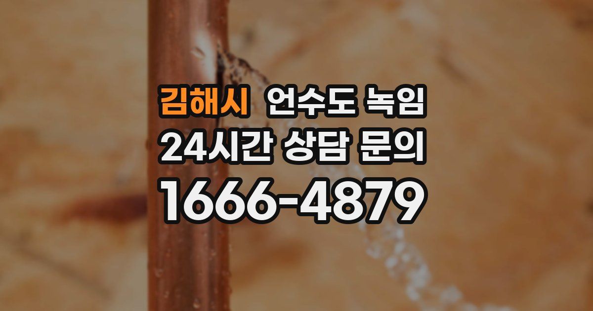 김해시 언수도 녹임