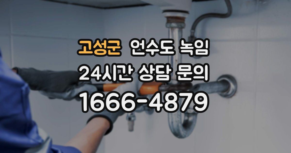 고성군 언수도 녹임