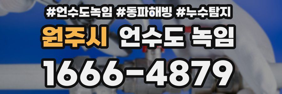 원주시 언수도 녹임