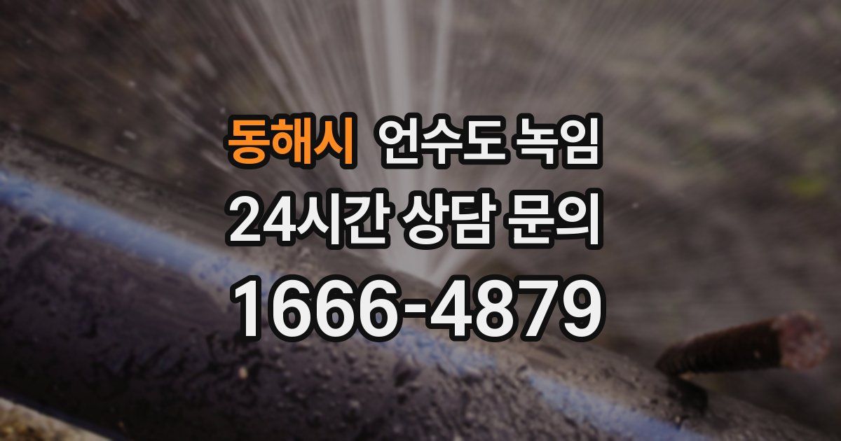 동해시 언수도 녹임