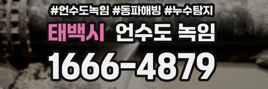 태백시 언수도 녹임