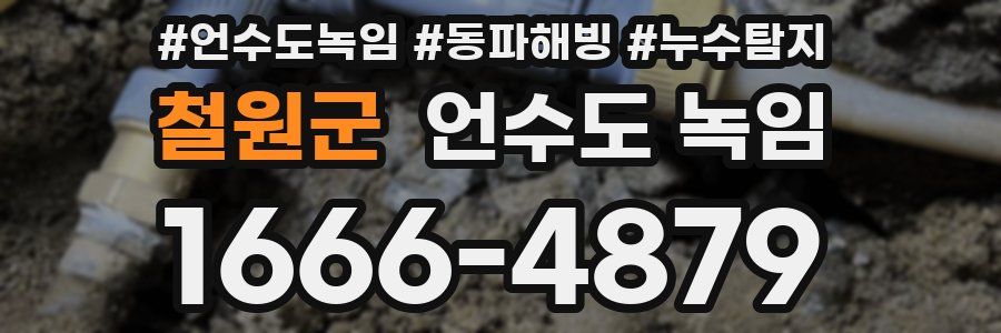 철원군 언수도 녹임