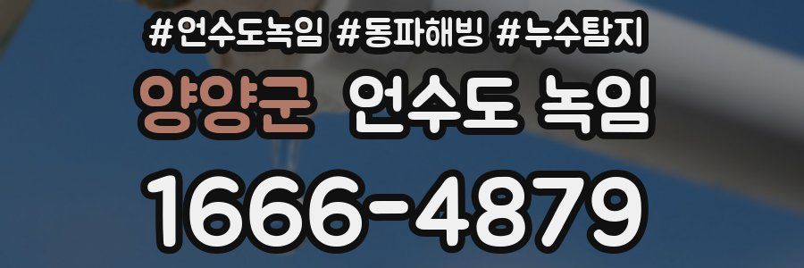 양양군 언수도 녹임