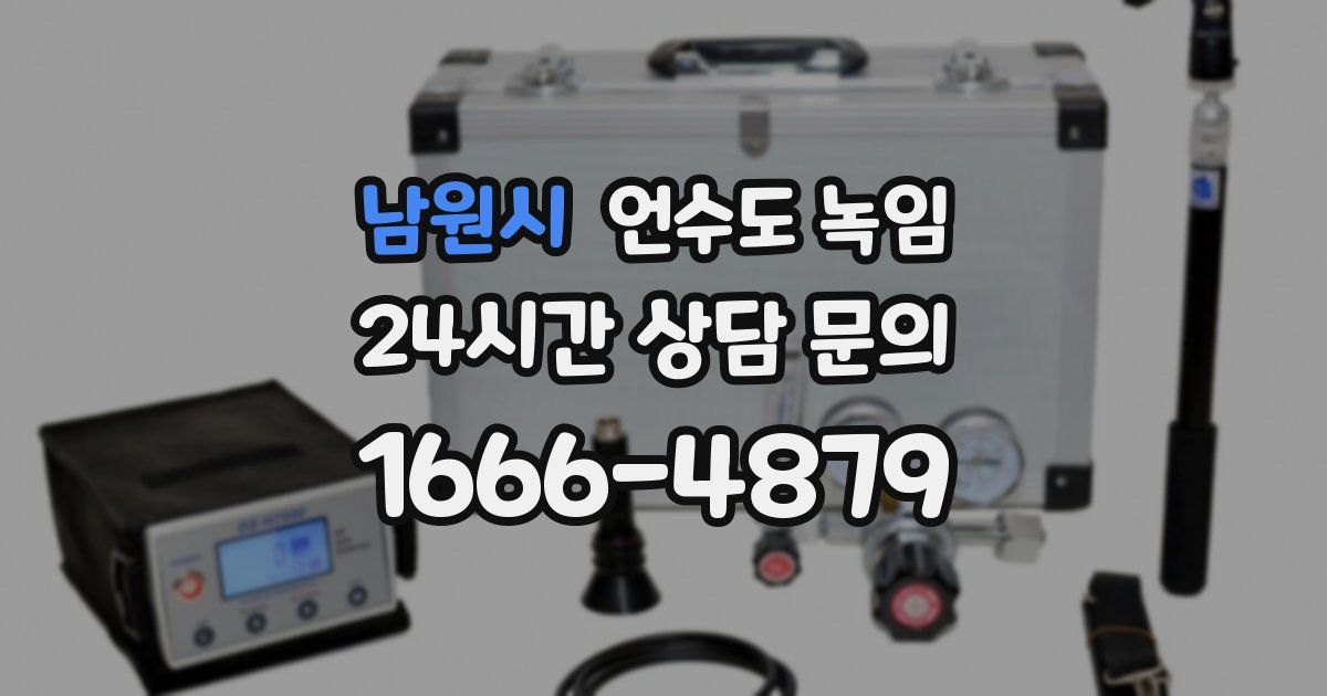 남원시 언수도 녹임