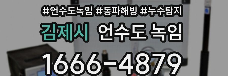 김제시 언수도 녹임