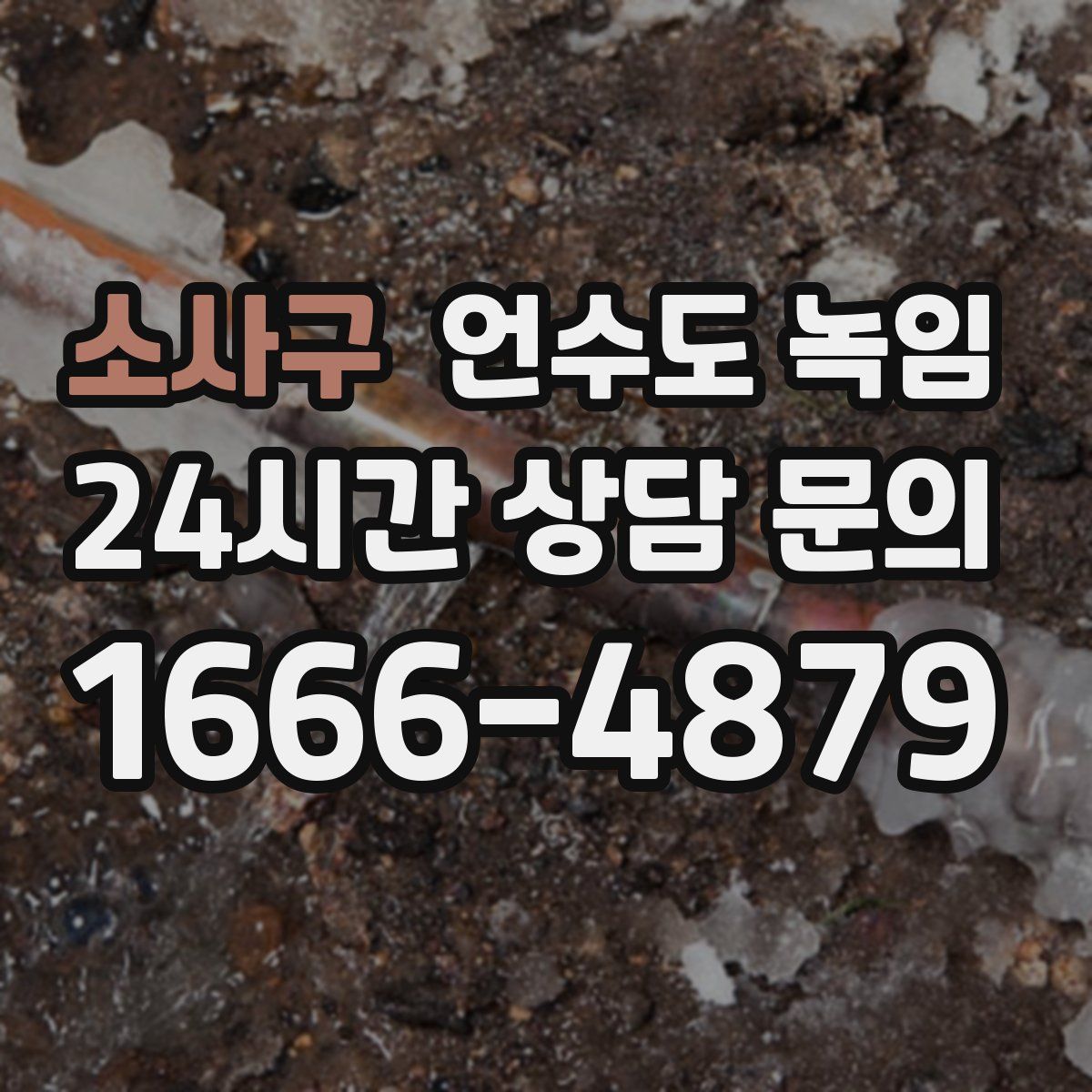 소사구 언수도 녹임