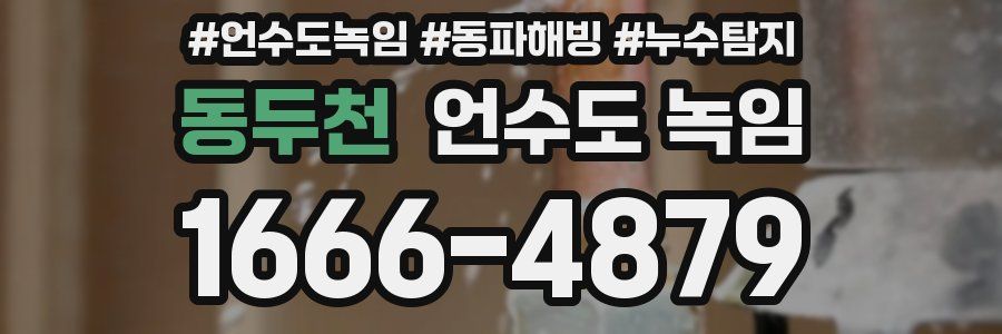 동두천 언수도 녹임