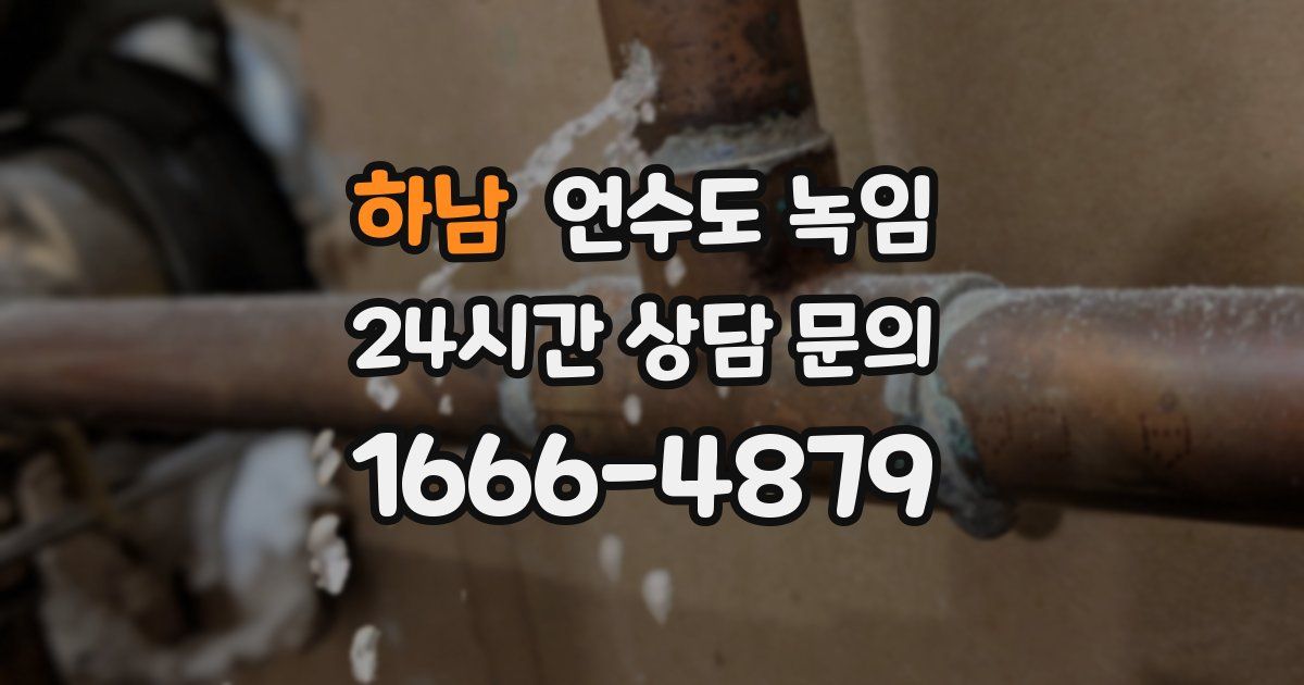 하남 언수도 녹임