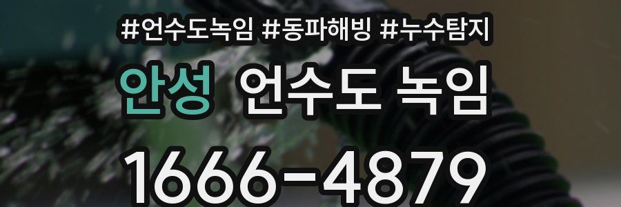 안성 언수도 녹임
