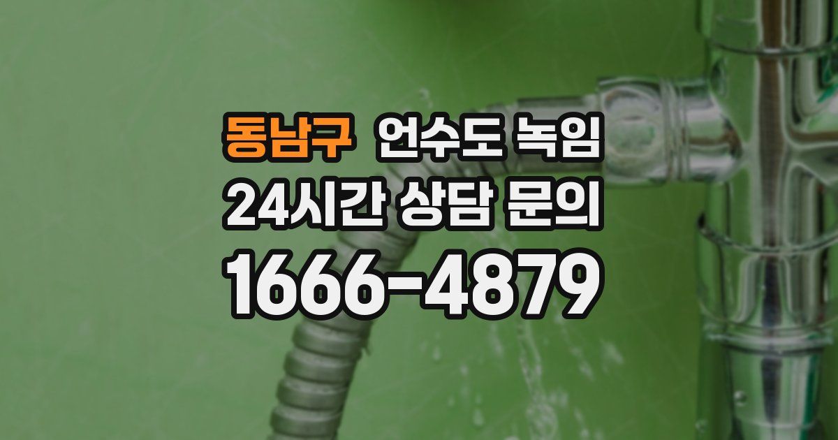 동남구 언수도 녹임